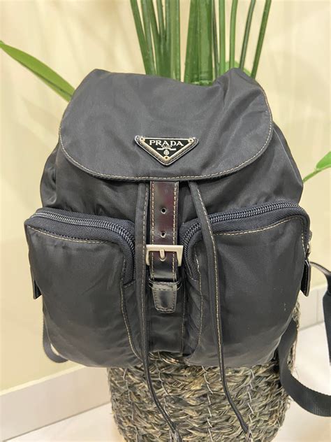 prada backpack second hand|Prada knapsack.